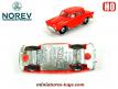 La Simca Aronde P60 rouge en miniature par Norev au H0 HO 1/86e