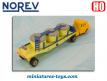 Le tracteur Unic ZU 120 et sa semi containers a ciment miniature Norev au 1/86e