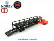 Le tracteur Unic ZU 120 et sa semi transport de voitures par Norev au 1/86e