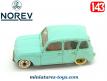 La Renault R4 L berline bleue en miniature par Norev au 1/43e incomplète