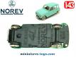 La Renault R4 L berline bleue en miniature par Norev au 1/43e incomplète