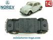 La Volkswagen 113 Coccinelle grise en miniature par Norev au 1/43e incomplète