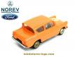 La Ford Anglia 105E orange en miniature de Norev au 1/43e