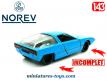 La Citroën GS Camargue Bertone miniature de Norev Jet-Car au 1/43e incomplète