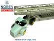 Le tracteur Berliet TBO 15 et sa semi transport de voitures par Norev au 1/43e
