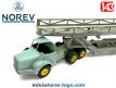 Le tracteur Berliet TBO 15 et sa semi transport de voitures par Norev au 1/43e