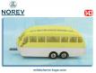 La caravane Henon EH 56 220 en miniature de Norev au 1/43e incomplète