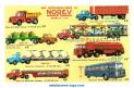 Le tracteur Unic ZU 120 et sa semi containers a ciment miniature Norev au 1/86e