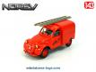 La 2cv Citroën AZU de 1955 pompiers Allo 18 en miniature par Norev au 1/43e