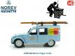 La 2cv Citroën AZU 1955 Condomine ramonage en miniature par Norev au 1/43e