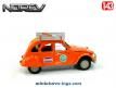 La Citroën 2cv 6 Raid-Afrique de 1973 en miniature par Norev au 1/43e