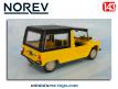 La Citroën Méhari 4x4 jaune de 1980 en miniature par Norev au 1/43e