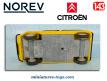 La Citroën Méhari 4x4 jaune de 1980 en miniature par Norev au 1/43e