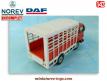Le camion DAF bétaillère en miniature de Norev au 1/43e incomplet