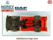Le camion DAF bétaillère en miniature de Norev au 1/43e incomplet