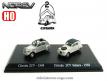 Les 2cv Citroën 1949 et Sahara en miniatures par Norev au HO H0 1/87e