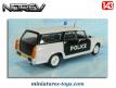 La Peugeot 404 break modèle 1967 Police en miniature par Norev au 1/43e