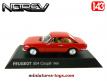 Le coupé Peugeot 504 rouge de 1969 en miniature par Norev au 1/43e