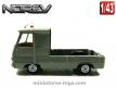 Le Peugeot J7 modifié en plateau miniature de Norev Jet car au 1/43e