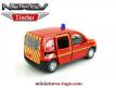 Le Renault kangoo pompiers en miniature par Norev au 1/54e