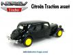La Traction avant Citroën 15/6 1939 en miniature de Norev retro au 1/64e