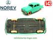 La Simca 9 Aronde Élysée de 1956 en miniature par Norev au 1/43e