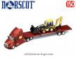 Le Kenworth semi remorque et le Caterpillar 420D miniature de Norscot au 1/50e