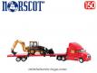 Le Kenworth semi remorque et le Caterpillar 420D miniature de Norscot au 1/50e