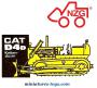 Le Bulldozer Caterpillar D4D miniature de NZG au 1/87e