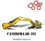 La Pelleteuse Caterpillar 225 miniature de NZG au 1/87e