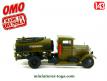 Le camion militaire russe ZIS 6 citerne en miniature de Omo au 1/43e