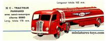 Le Panhard Movic semi remorque citerne Esso miniature de Dinky Toys au 1/50e