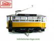 Le tramway jaune de Lisbone 1923 en miniature jouet de style ancien par Paya