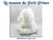 La jolie peluche du mouton du Petit Prince de Saint Exupéry par Cotton Blue