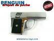 Le Briquet de poche pistolet automatique Aurora 45 vintage 1970 par Penguin