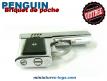 Le Briquet de poche pistolet automatique Aurora 45 vintage 1970 par Penguin
