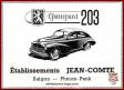 La Peugeot 203 berline grise en miniature par Norev au 1/43e