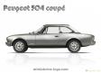 Le coupé Peugeot 504 rouge de 1969 en miniature par Norev au 1/43e