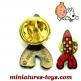 Le pin's épinglette de la fusée de Tintin en métal par Hergé Atlas Collections