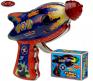 Un joli pistolet jouet X-1 Space blaster de l'espace en métal de style vintage