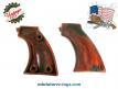 Les deux plaquettes de crosse pour pistolet jouet de type Colt Western