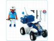 Un policier et son quad de la Police Playmobil avec accessoires