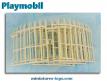 Les 5 grilles de la cage aux fauves du cirque miniature Playmobil