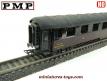 La voiture voyageurs PLM 1er classe en miniature par PMP au HO H0