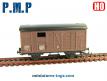 Le wagon couvert miniature par PMP au H0
