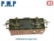 Le wagon couvert miniature par PMP au H0