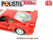 La Ferrari F40 en miniature par Polistil Tonka au 1/18e
