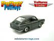 Le coupé Fiat 850 gris en miniature 3-inches par Penny Politoys au 1/66e