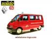 Le Renault Trafic minicar pompiers en miniature de Solido au 1/50e