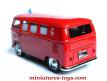 Le Combi Volkswagen type 2 ambulance pompier en miniature de Solido au 1/43e